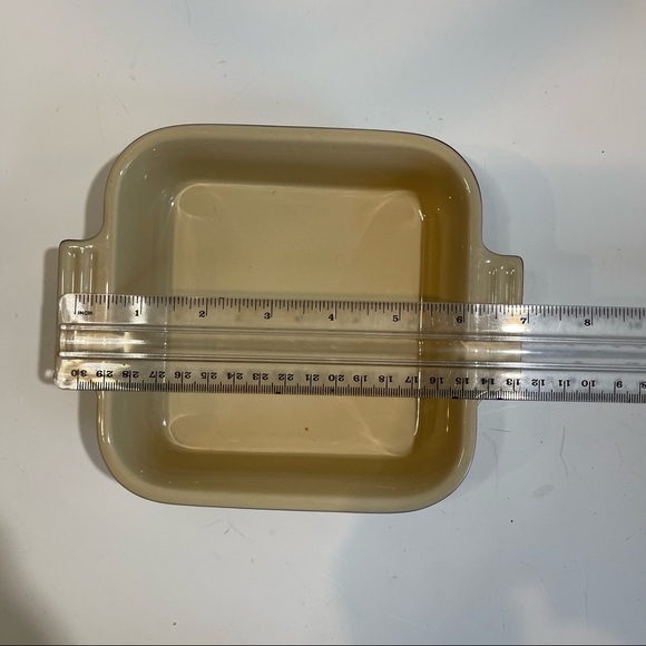 Le Creuset stoneware baking dish square set of 2 glazed finish 0648 and 0650 - Picture 3 of 14